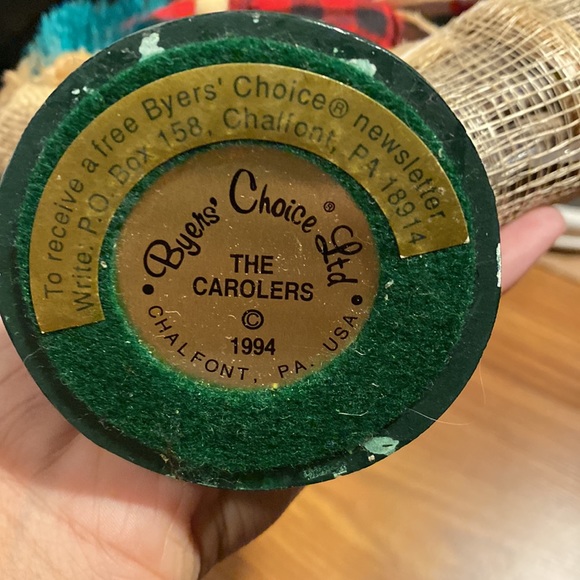 1992 BYERS CHOICE Boy With Christmas Tree and Firewood - Picture 15 of 15